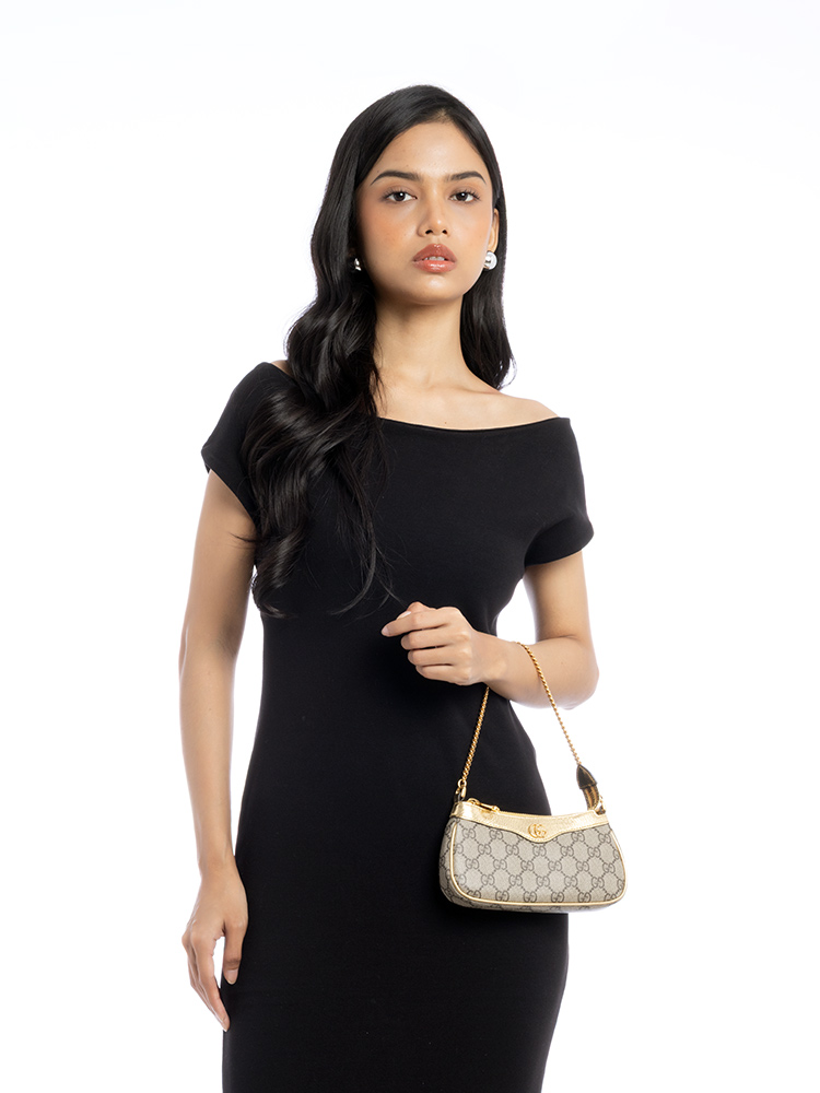 GG Supreme Ophidia Mini Chain Bag Beige Gold