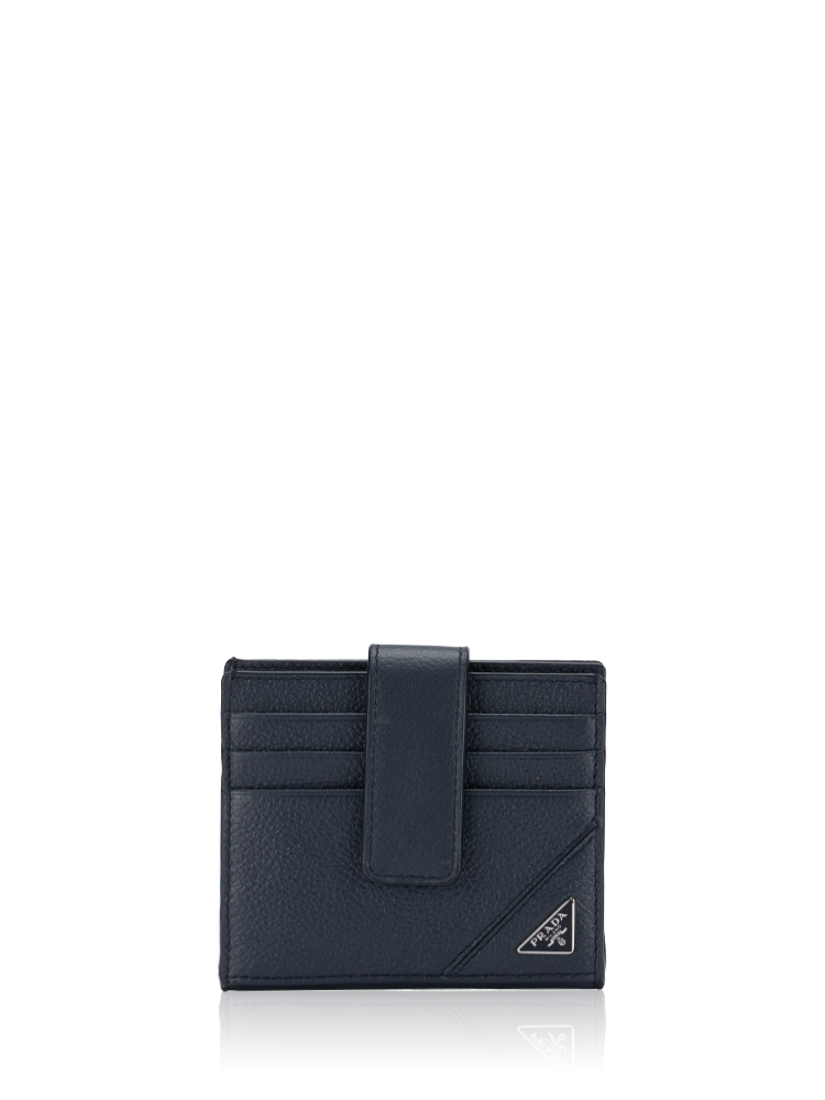2MC049 Vitello Micro Grain Card Holder Baltico