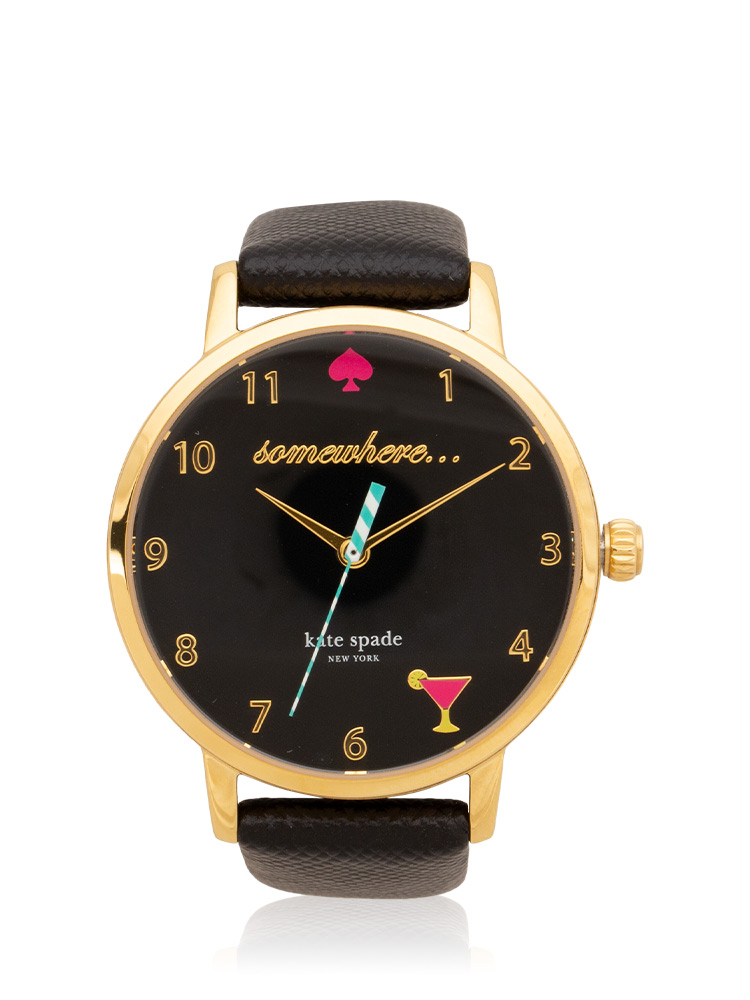KSW1039 Metro Somewhere Watch Black Gold