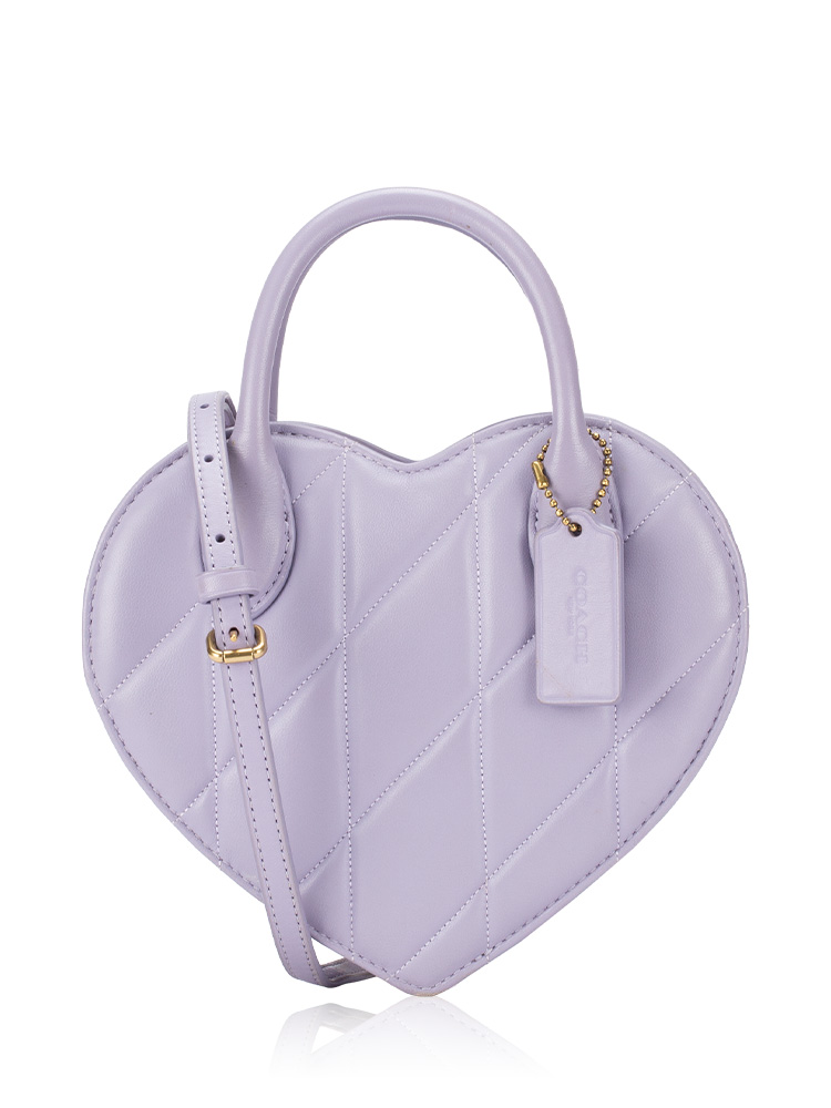 CU857 Quilting Heart Bag Ice Purple