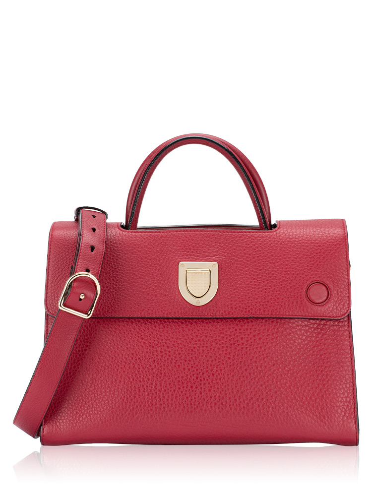 Bullcalf Diorever Medium Flap Tote Red
