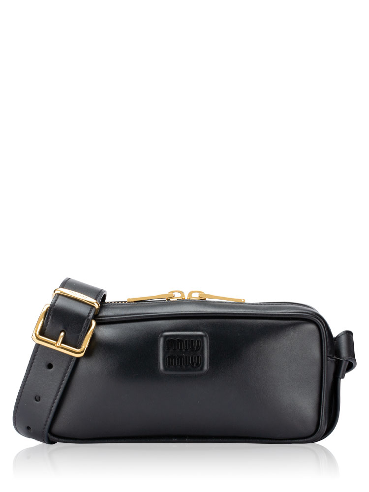 5BC158 Soft Calf Softy Shoulder Bag Nero