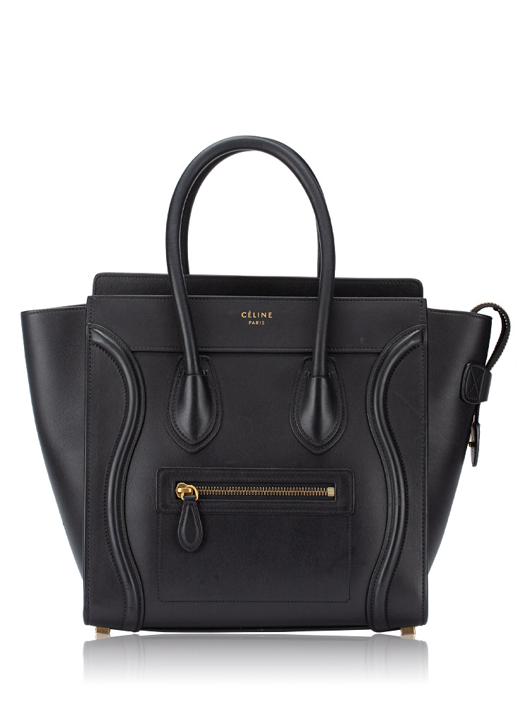 Smooth Calfskin Micro Luggage Black