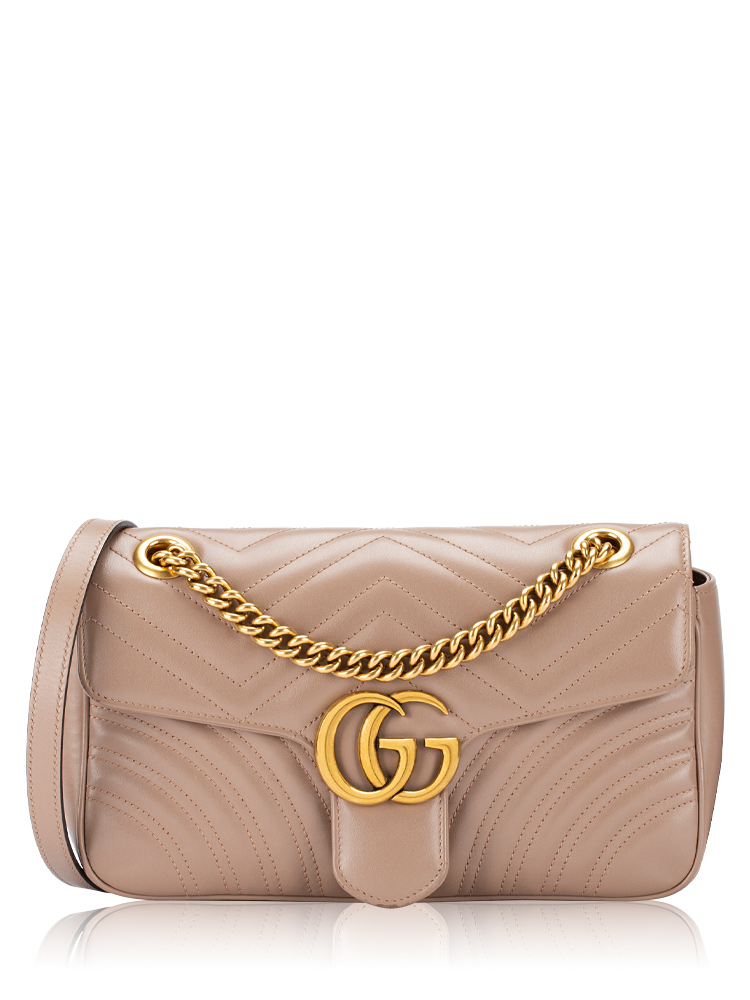 GG Marmont Matelasse Small Shoulder Bag Porcelain Rose