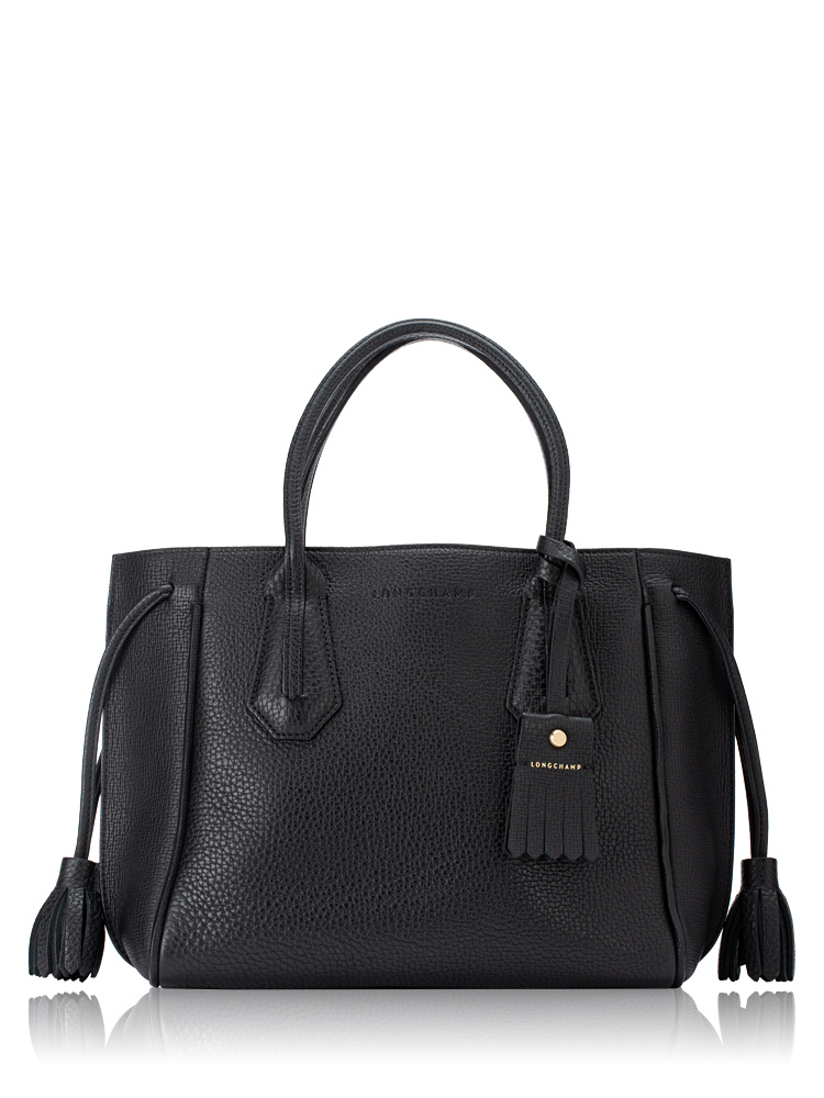 Penelope Leather Tote Black