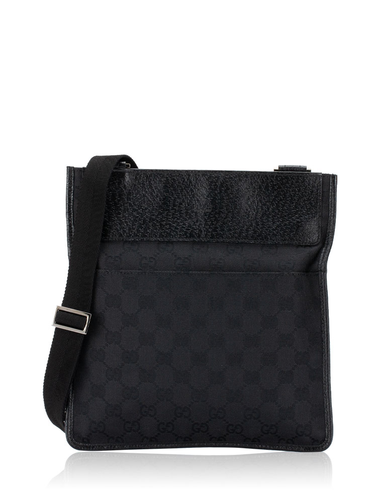 Vintage Canvas Crossbody Black