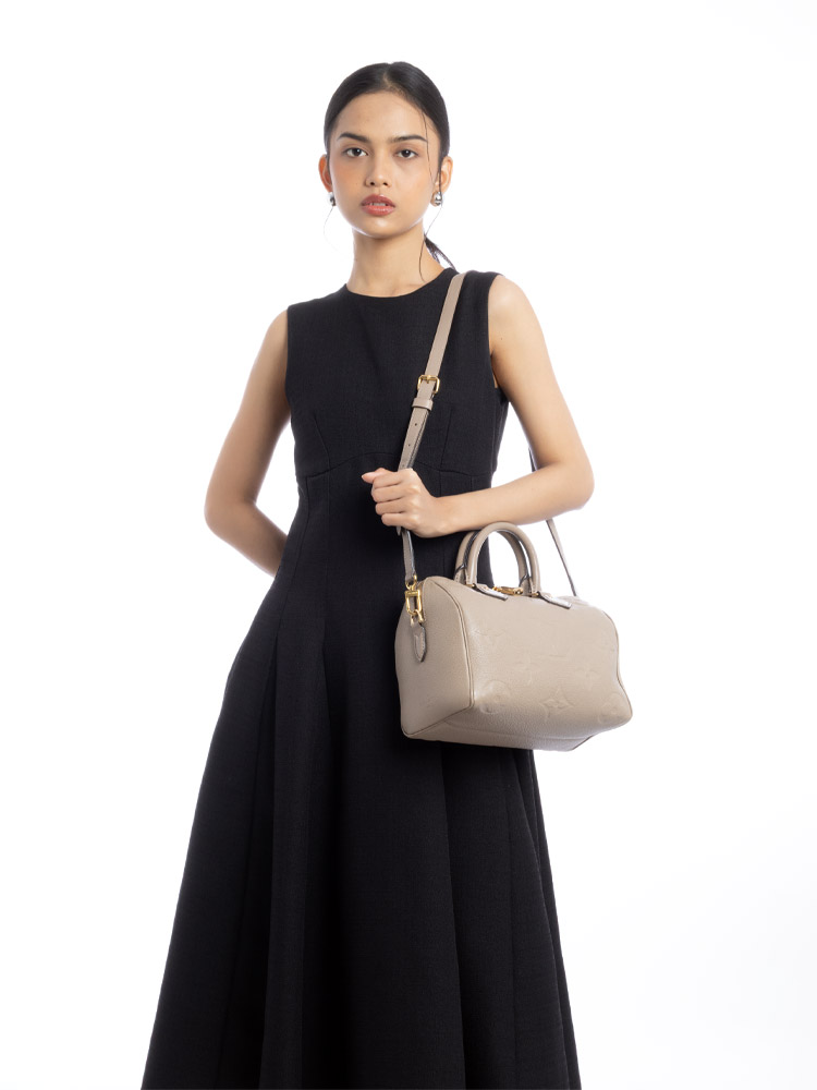 Monogram Empreinte Speedy 25 Bandouliere Tourterelle