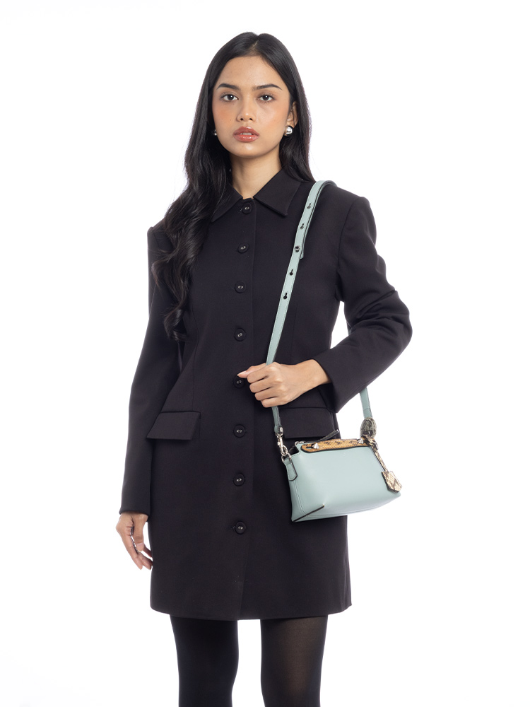 Vitello Dolce Elaphe Mini By The Way Pale Blue Multicolor