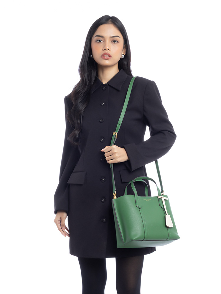 Perry Small Triple Compartment Tote Arugula