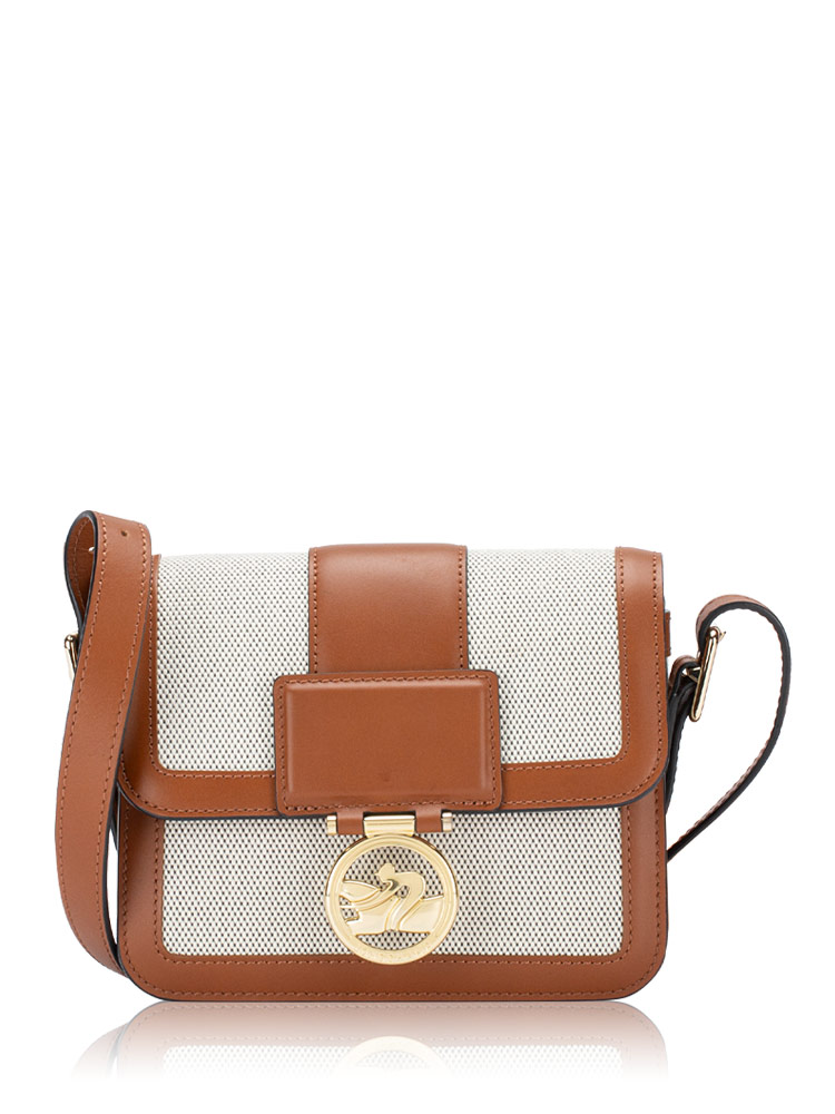 Box Trot Small Shoulder Bag Cognac