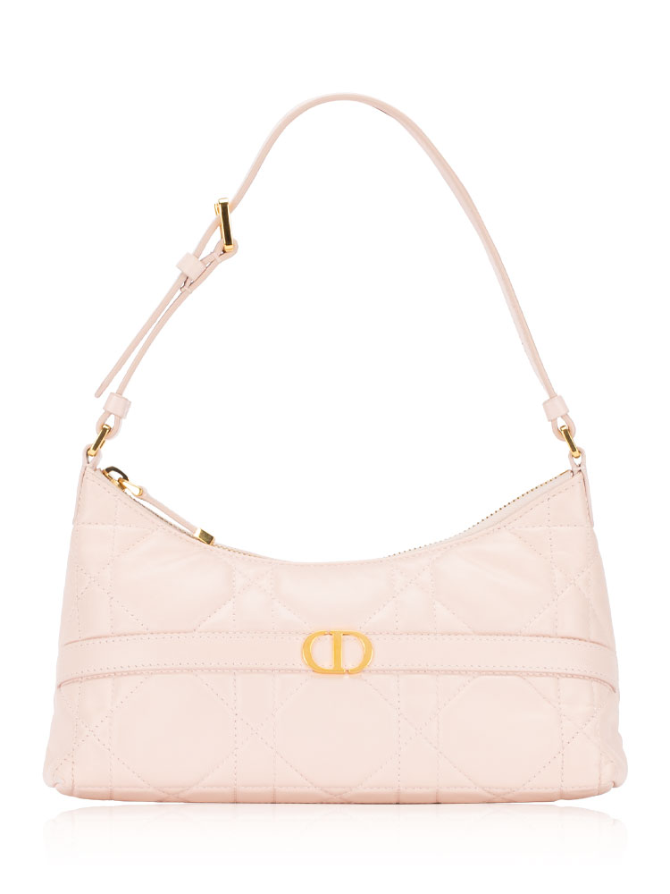 Macrocannage Miss Caro Mini Hobo Powder Pink