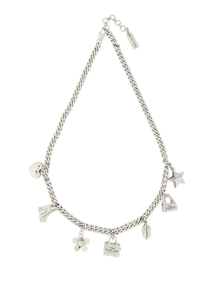 2R4JNC001J37 The Mini Icon Charm Necklace Antique Silver