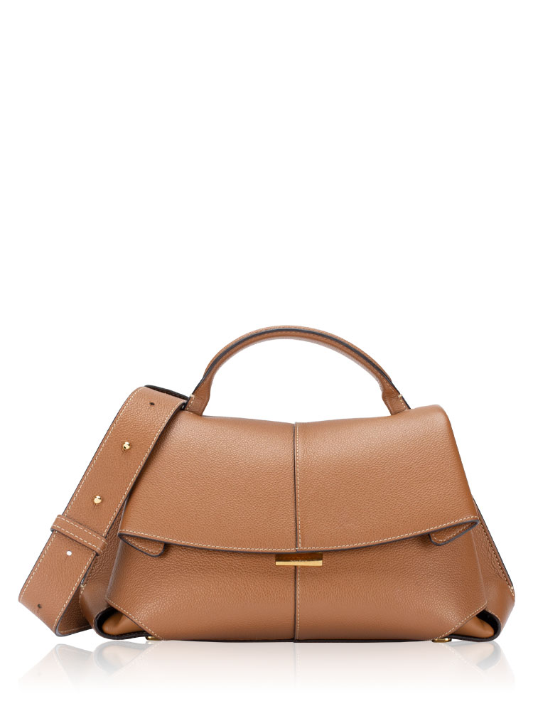 Textured Calfskin Mokki Camel
