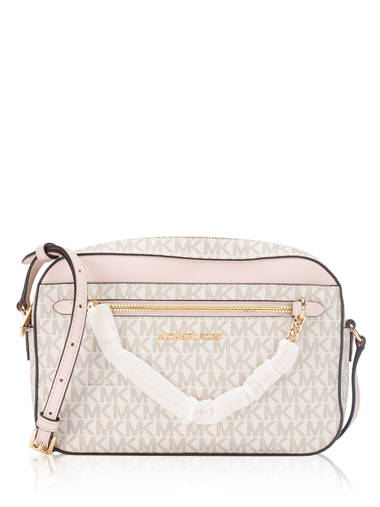 Jet Set Signature Large Chain Crossbody Powder Blush