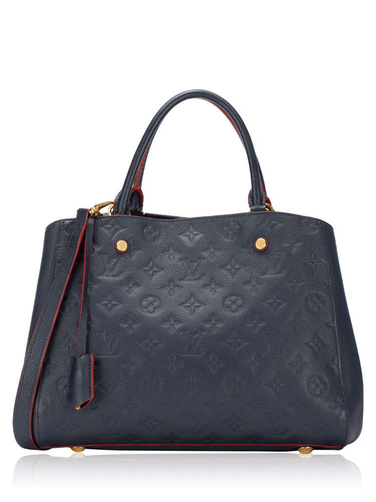 Monogram Empreinte Montaigne MM Marine Rouge
