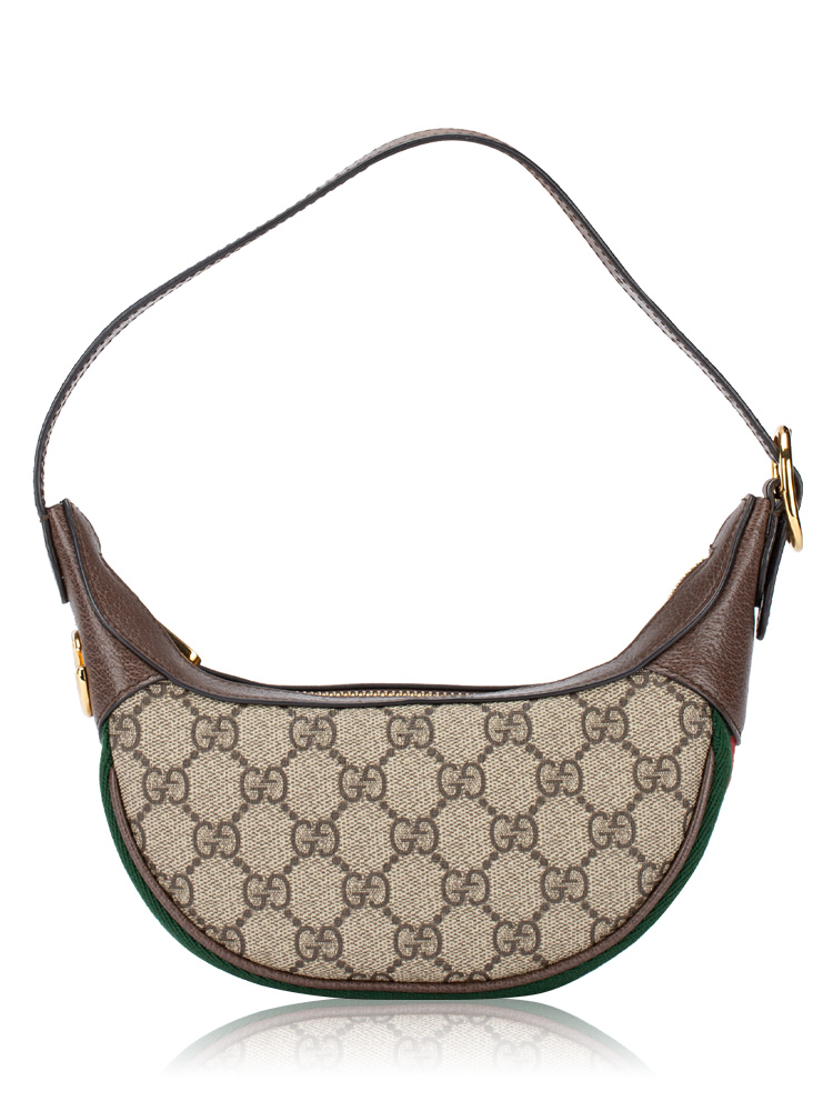 GG Supreme Web Ophidia Half Moon Mini Hobo Beige New Acero