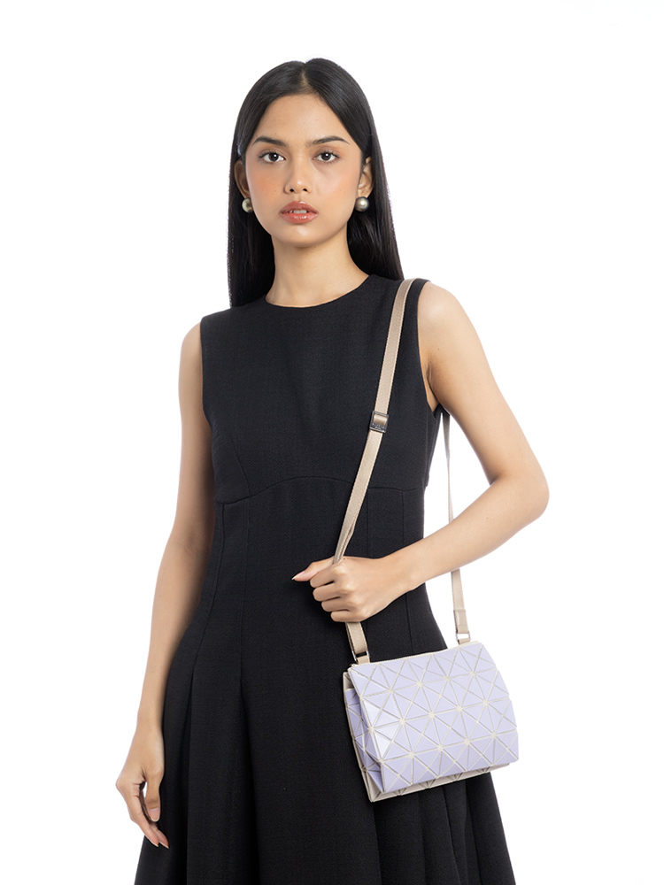 Bao Bao Duo Small Shoulder Bag Purple Beige