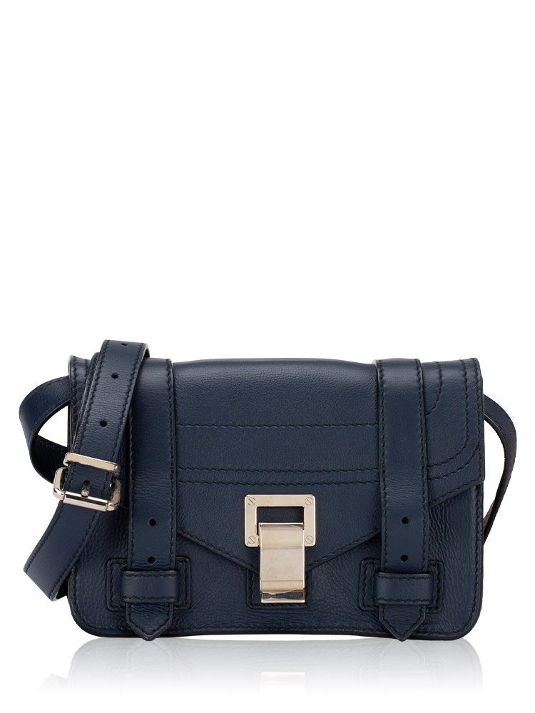 Calfskin PS1 Mini Crossbody Indigo