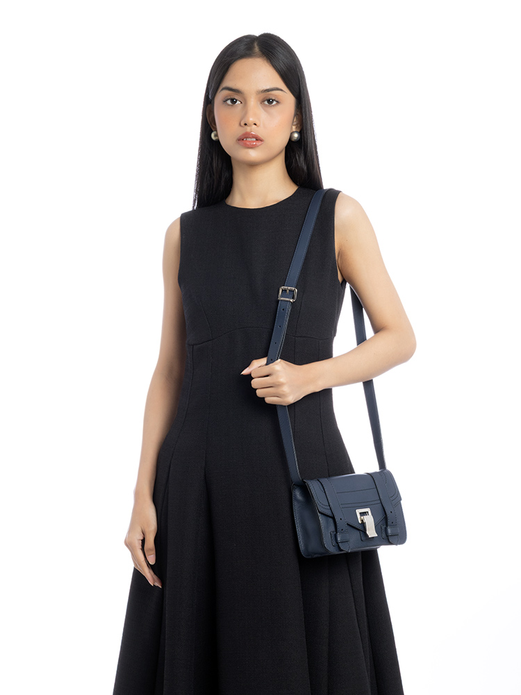 Calfskin PS1 Mini Crossbody Indigo