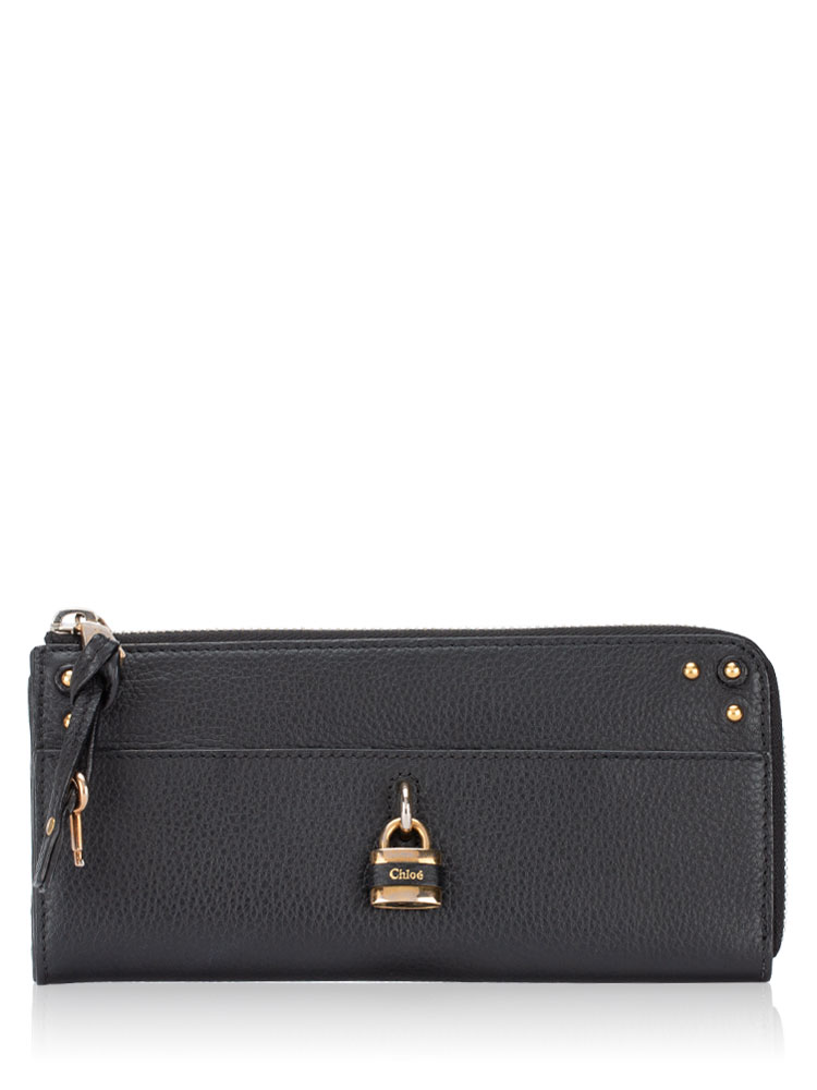 Padington Leather L Zip Wallet Black