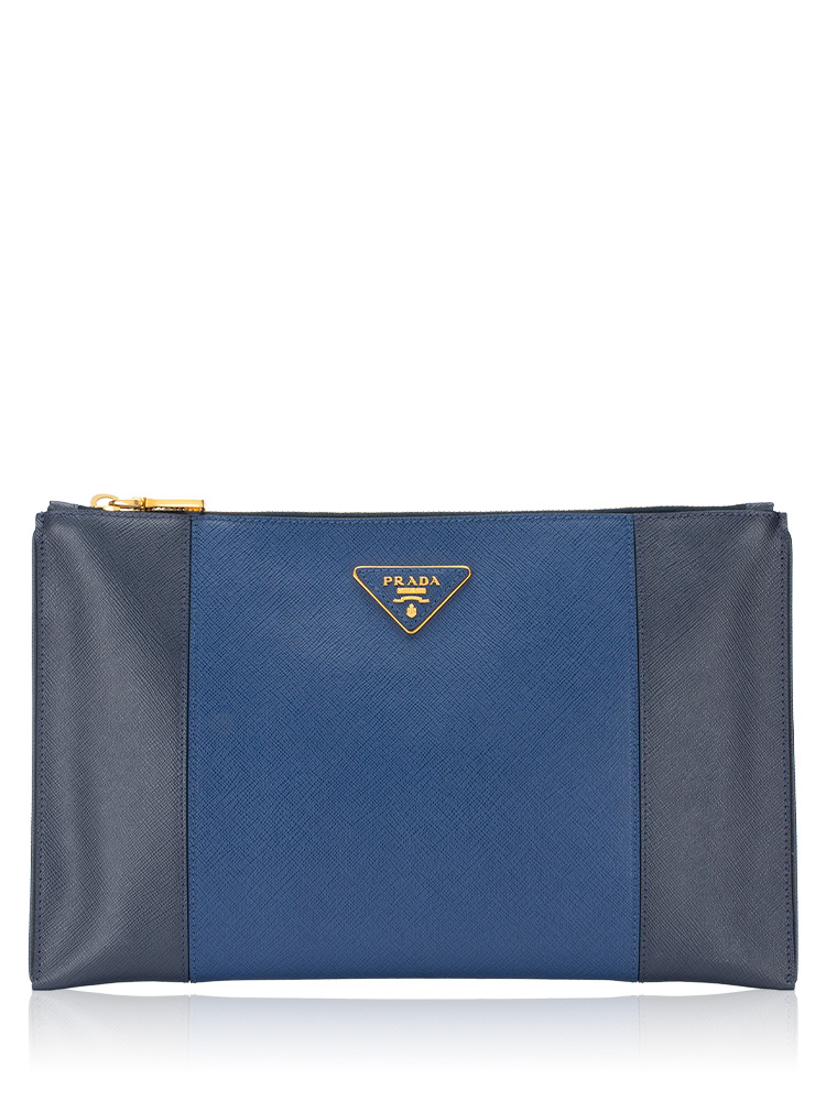BP625C Saffiano Lux Pouch Baltico Blue