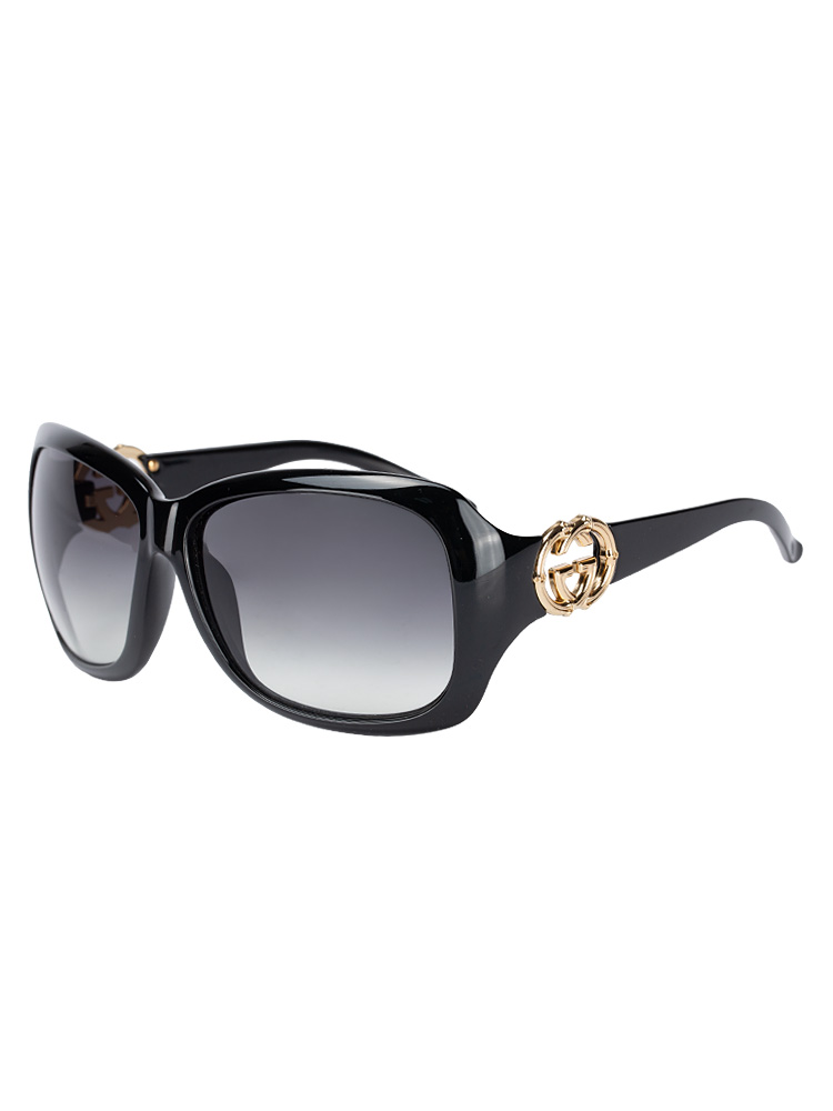 GG3044/S Interlocking G Bamboo Sunglasses Black