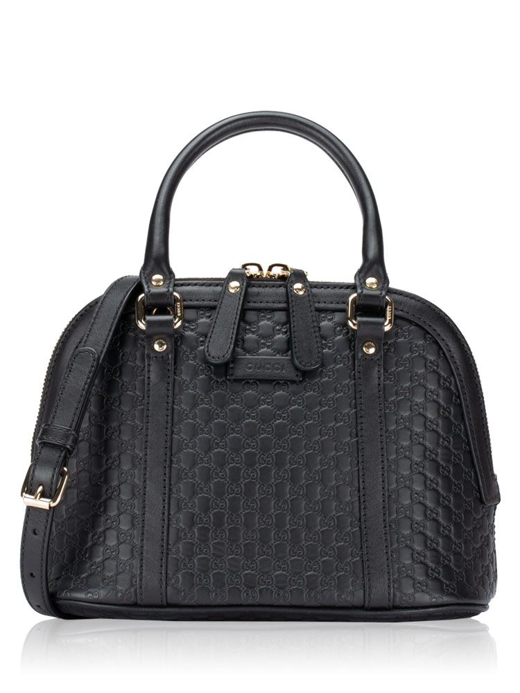 Microguccissima Mini Dome Satchel Black