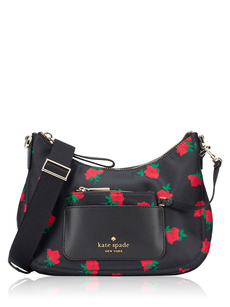 Chelsea Rose Toss Crossbody Black Multi