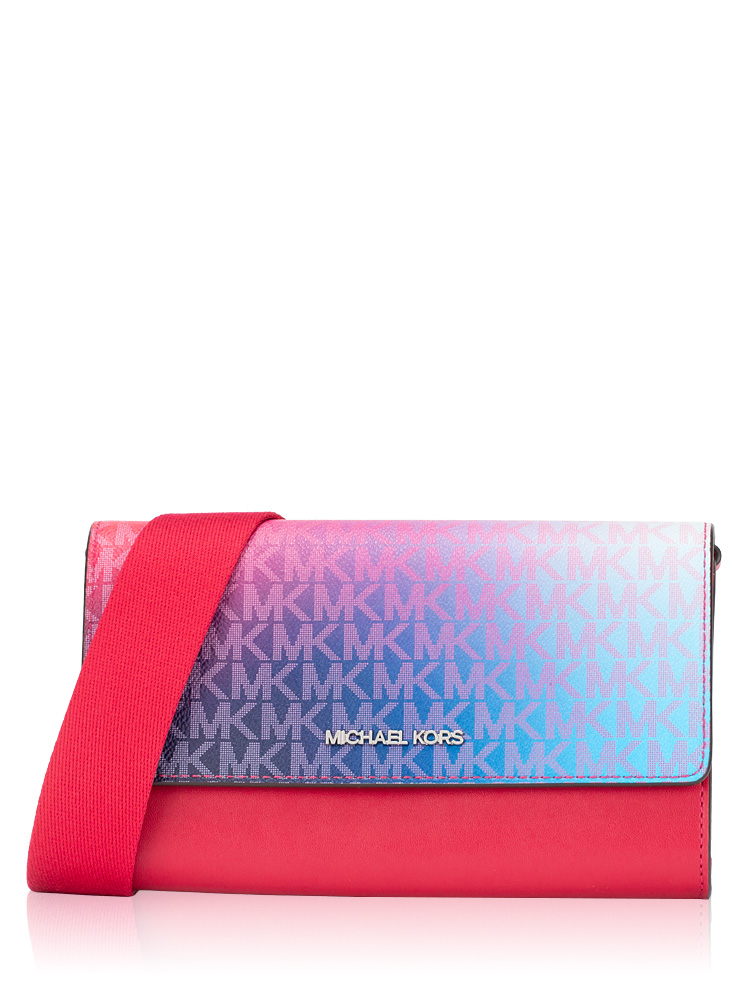 Jet Set Ombré Signature Large Crossbody Dark Raspberry