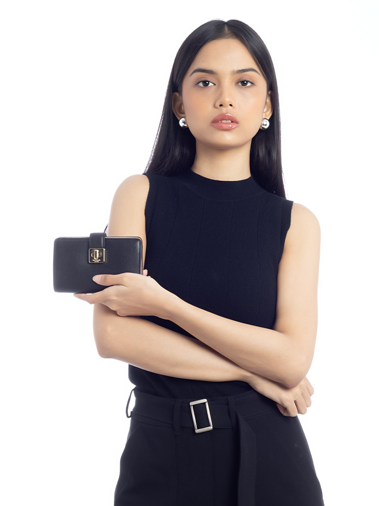 Phoebe Medium Wallet Black