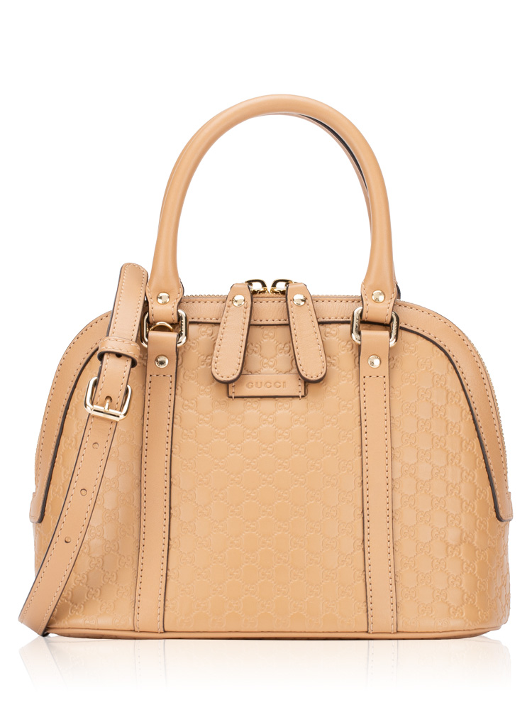 Soft Microguccissima Mini Dome Bag Camelia
