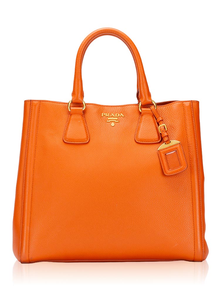 Vitello Daino Tote Papaya