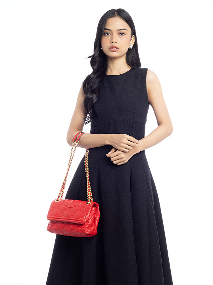 Fleming Soft Small Convertible Shoulder Bag Brilliant Red
