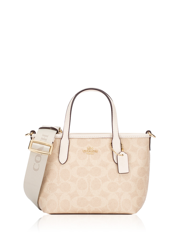 CW032 Signature City Mini Tote Sand Chalk