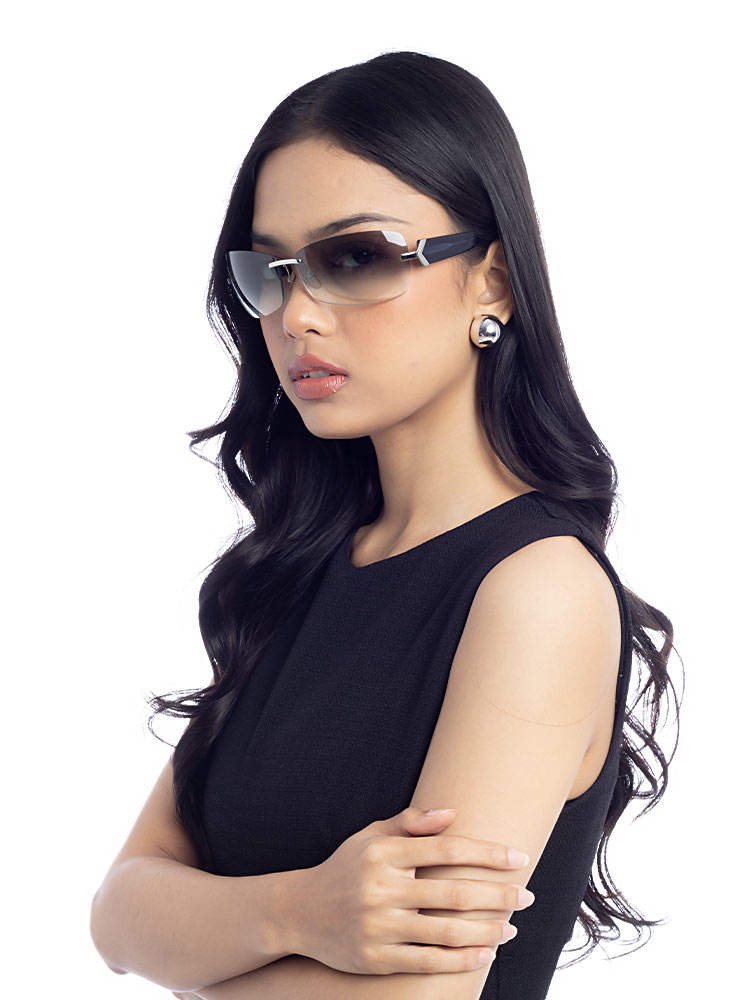 6122/S Sunglasses Grey Dark Blue