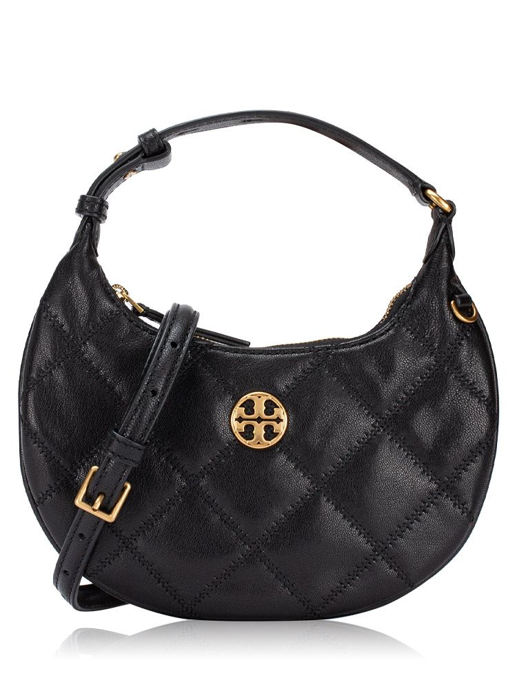 Willa Crescent Mini Hobo Black