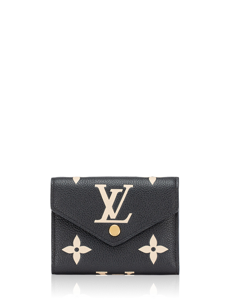 Monogram Empreinte Bicolor Victorine Noir Crème