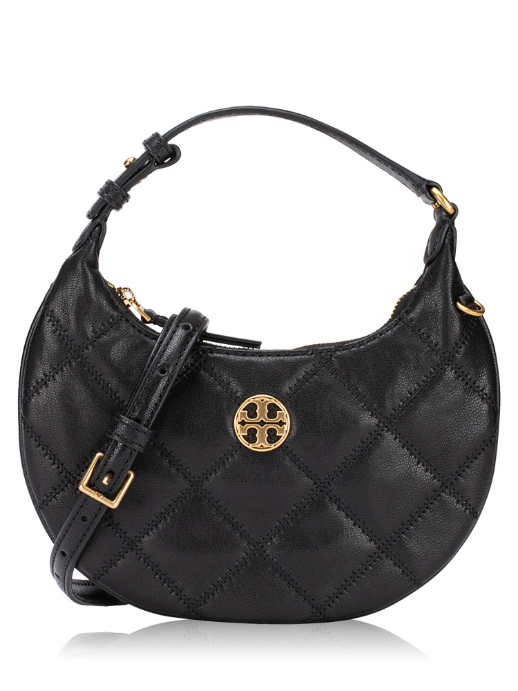 Willa Crescent Mini Shoulder Bag Black