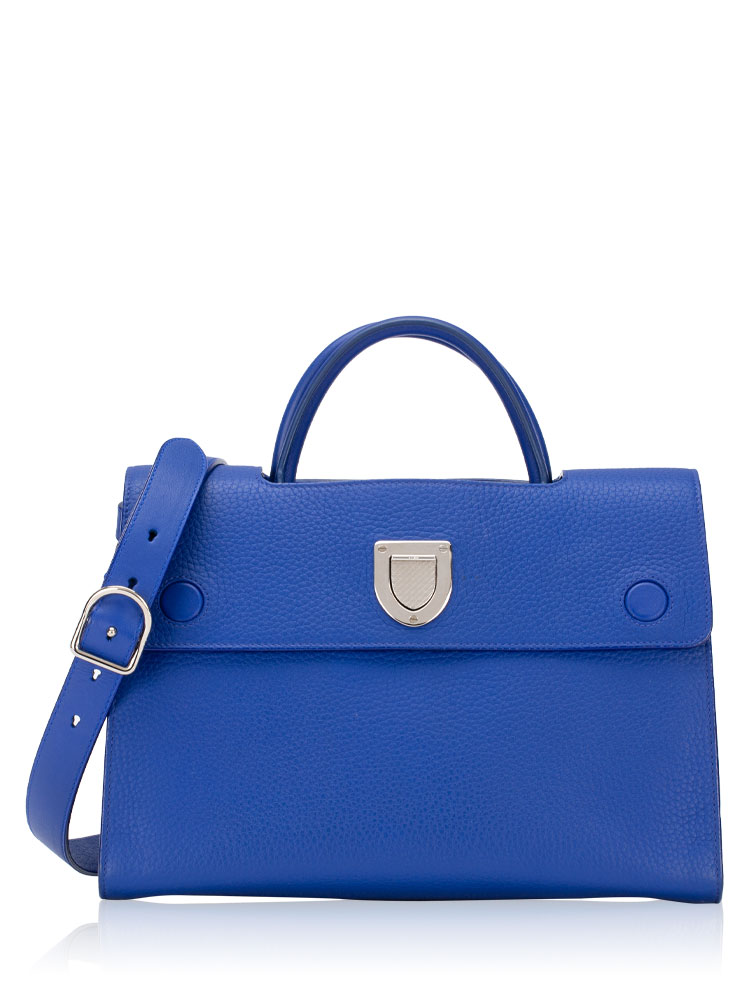 Bullcalf Diorever Medium Flap Tote Blue