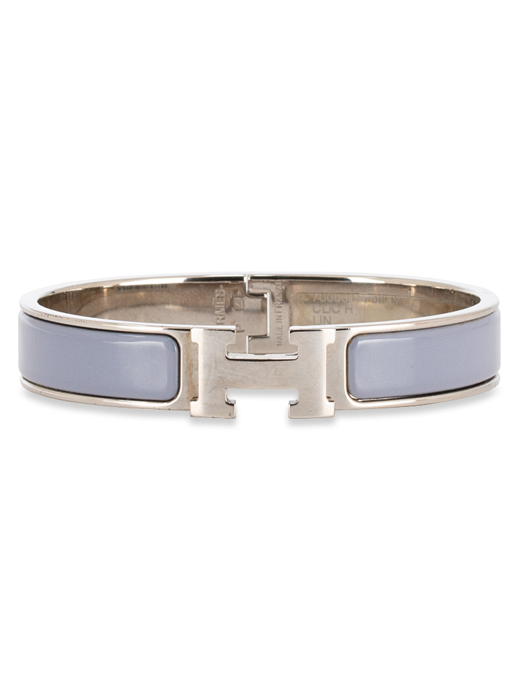 Enamel Narrow Clic Clac H Bracelet GM Parme