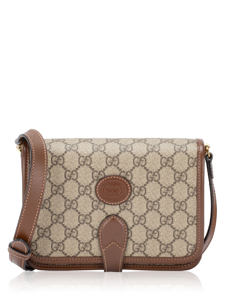 GG Supreme Retro Mini Flap Shoulder Bag Beige New Acero