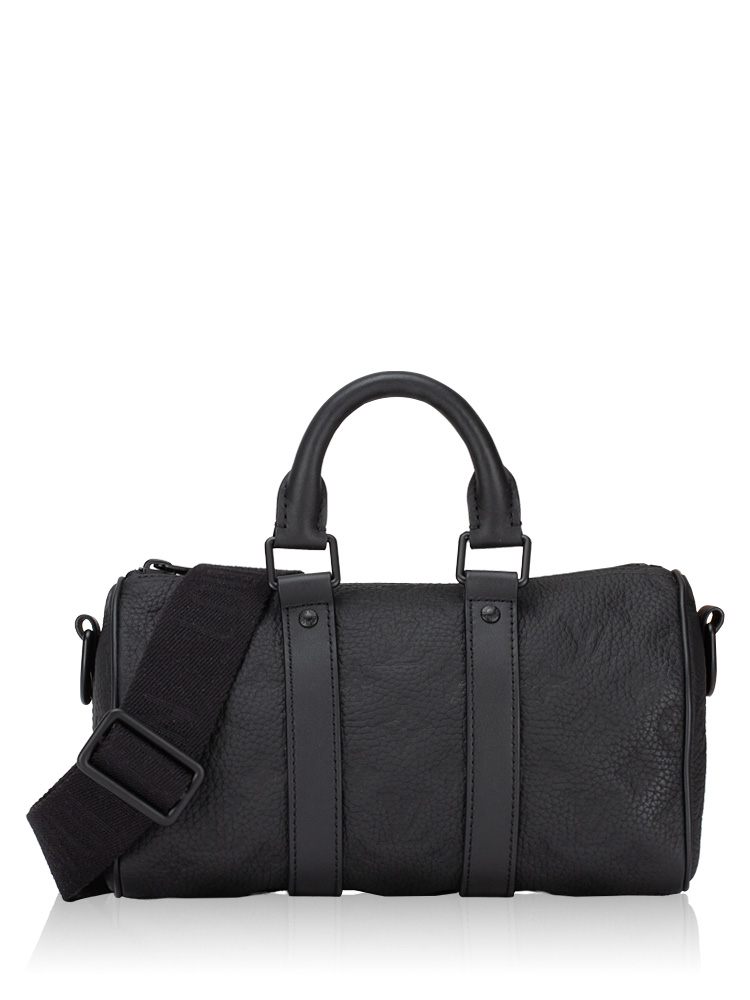 Monogram Taurillon Keepall 25 Bandouliere Onyx
