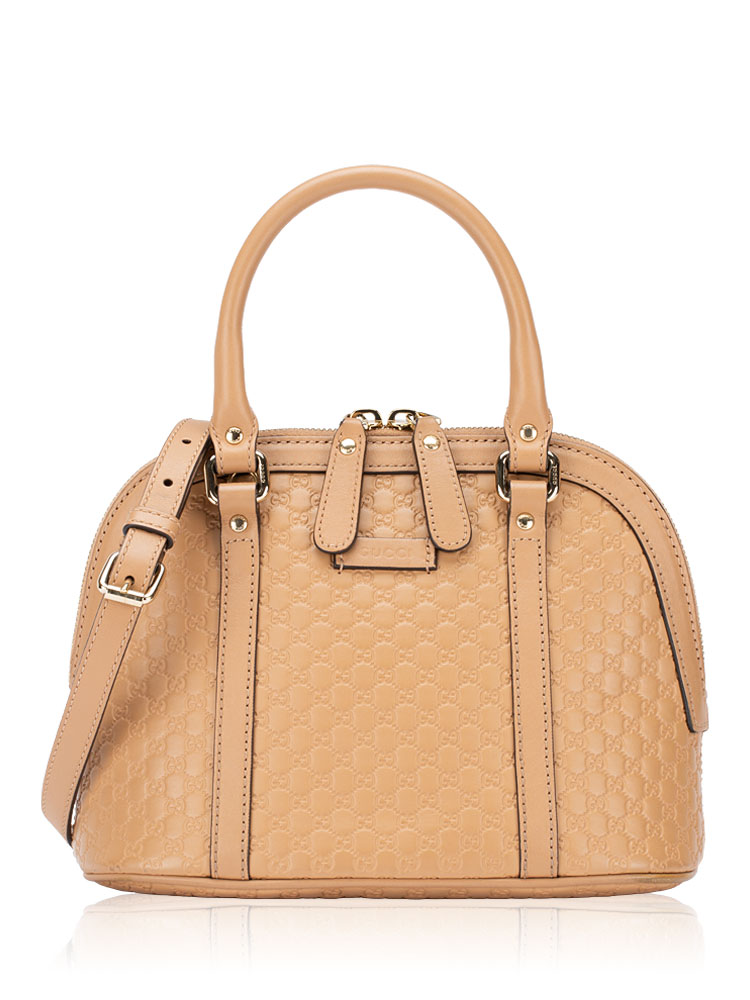Microguccissima Mini Dome Satchel Camelia