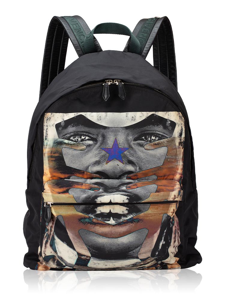 Nylon Rottweiler Backpack Black
