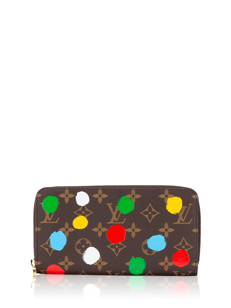 x Yayoi Kusama Monogram Painted Dots Zippy Wallet