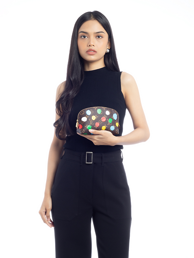 x Yayoi Kusama Monogram Infinity Dots Cosmetic Pouch