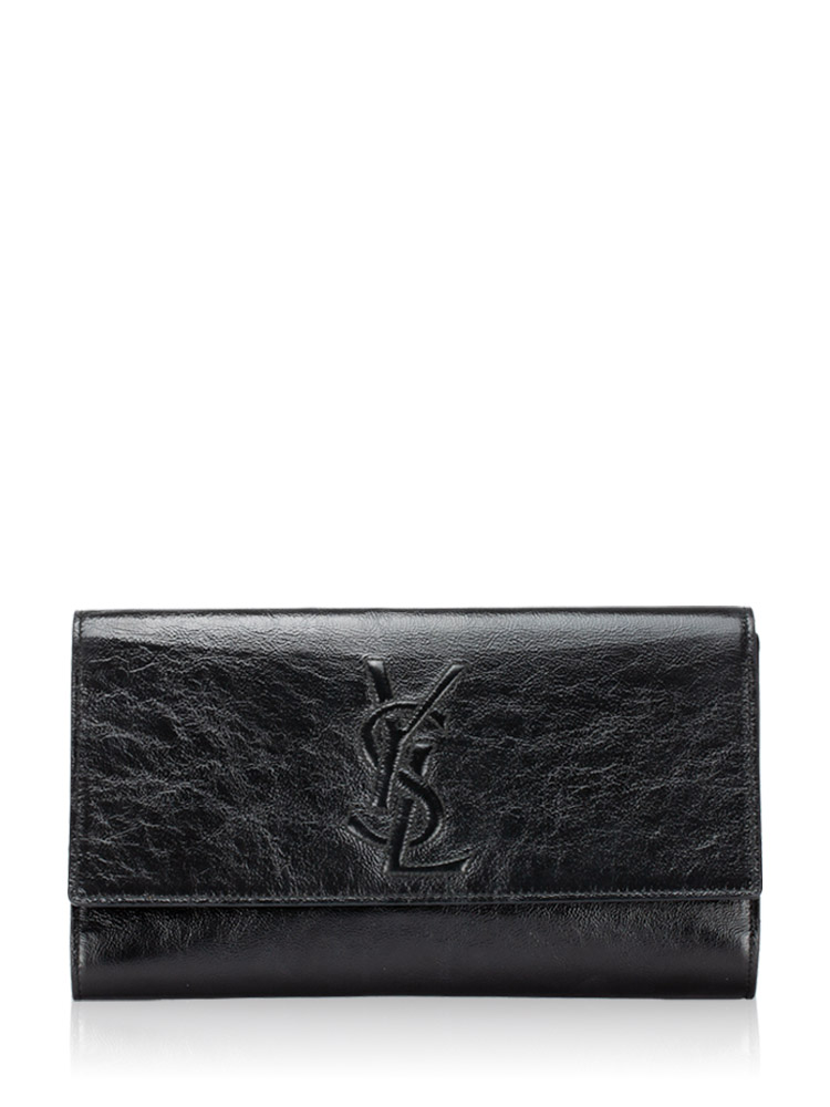 Patent Monogram Belle De Jour Large Clutch Black