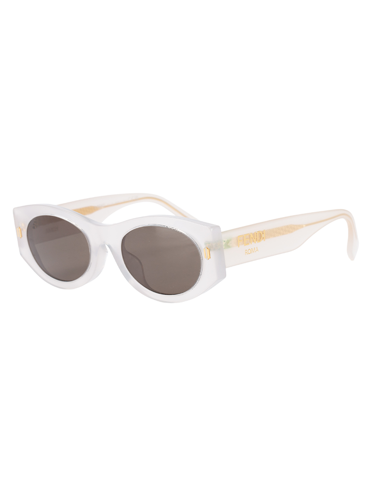 FE40125I Oval Sunglasses Transparent