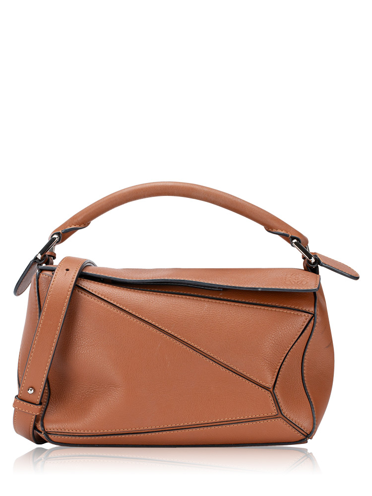 Calfskin Small Puzzle Bag Tan