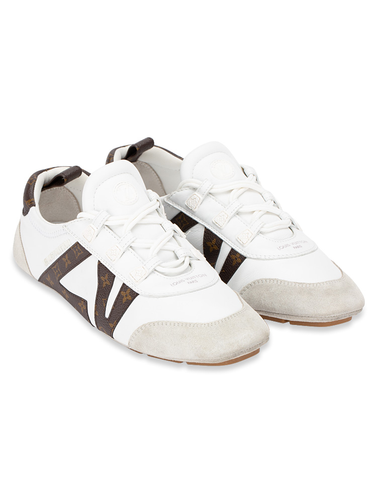 Monogram Calfskin Sneakerina White Sz 39.5
